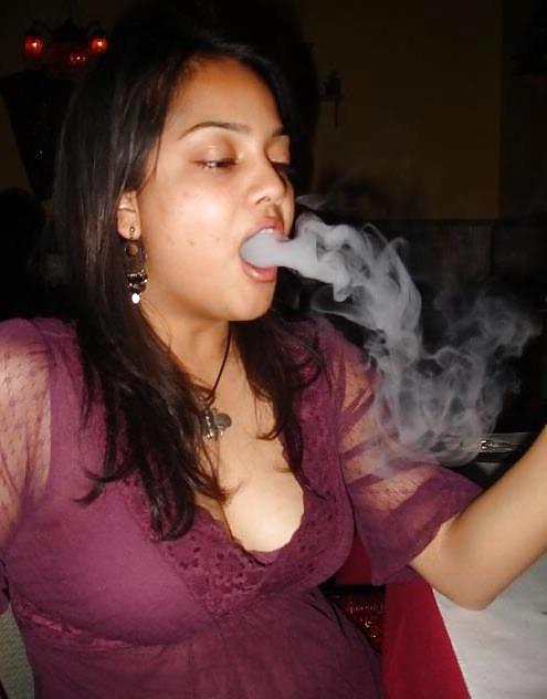 For men who love Indian and Pakistani girls smoking #12102556
