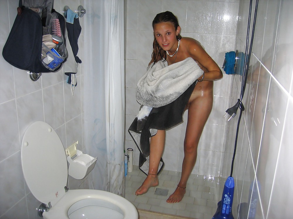 Girls Caught In Shower by Voyeur TROC #13113058