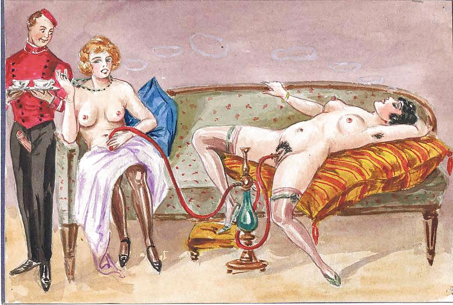 Thematic Drawn Porn Art 27 - German Pornographic Album #21892640