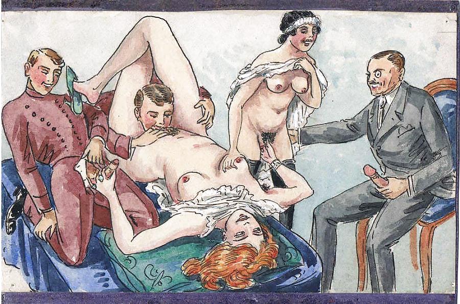 Thematic Drawn Porn Art 27 - German Pornographic Album #21892684