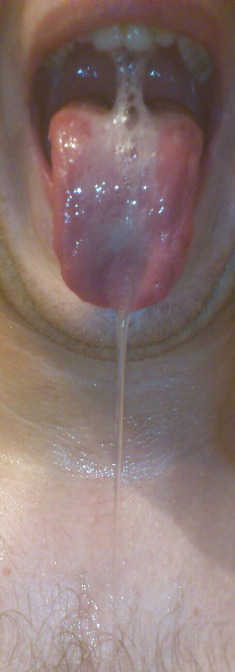 Sexy wet tongue and saliva #11960882