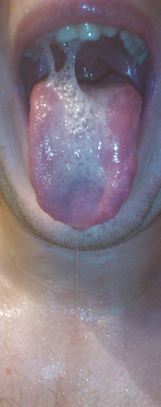 Sexy wet tongue and saliva #11960894