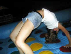 Upskirt Playing Twister - Playing Twister, Upskirt, Nude and Downblouse 2 Porn ...
