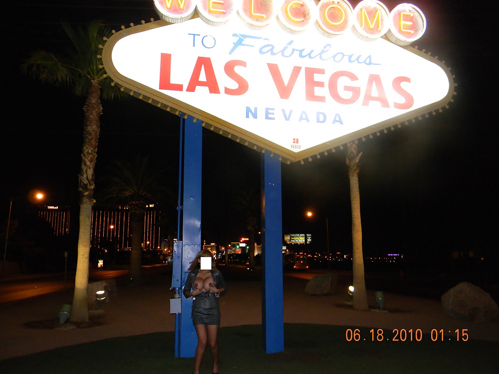 NINA latina flashing at the Las Vegas sign #21384313