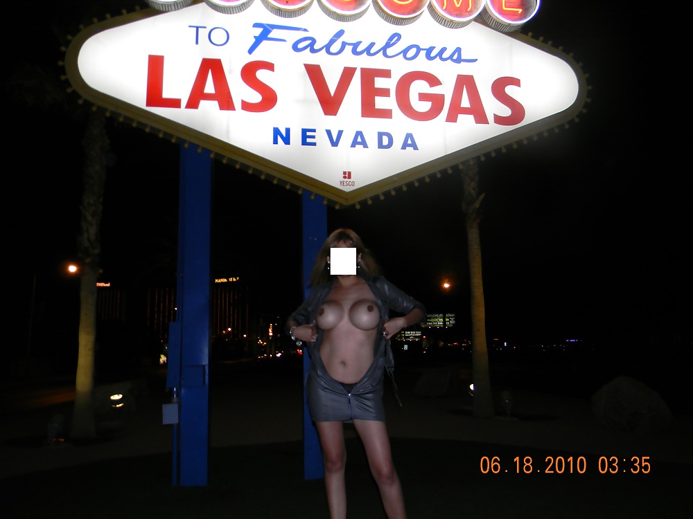 NINA latina flashing at the Las Vegas sign #21384334