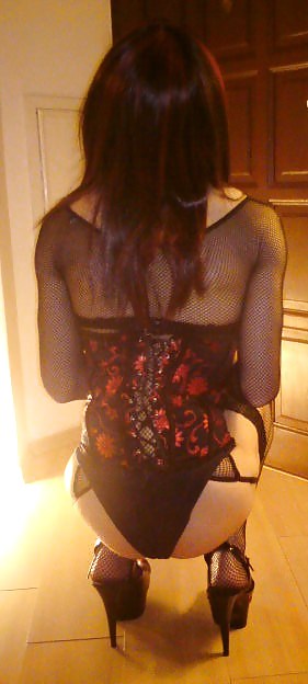 Sissy slut Karolina in tight corset #7958567
