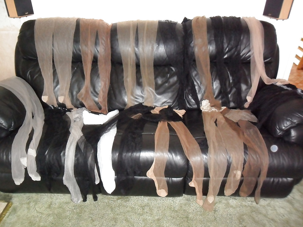 Showing off my pantyhose collection #13129688