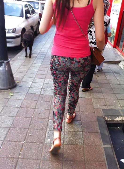 Turkish Girl Show Tight Ass in Street #20313045