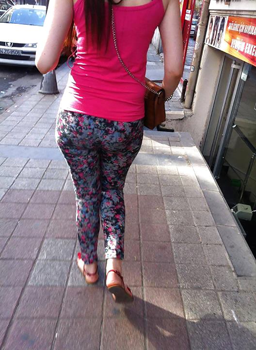 Turkish Girl Show Tight Ass in Street #20313051