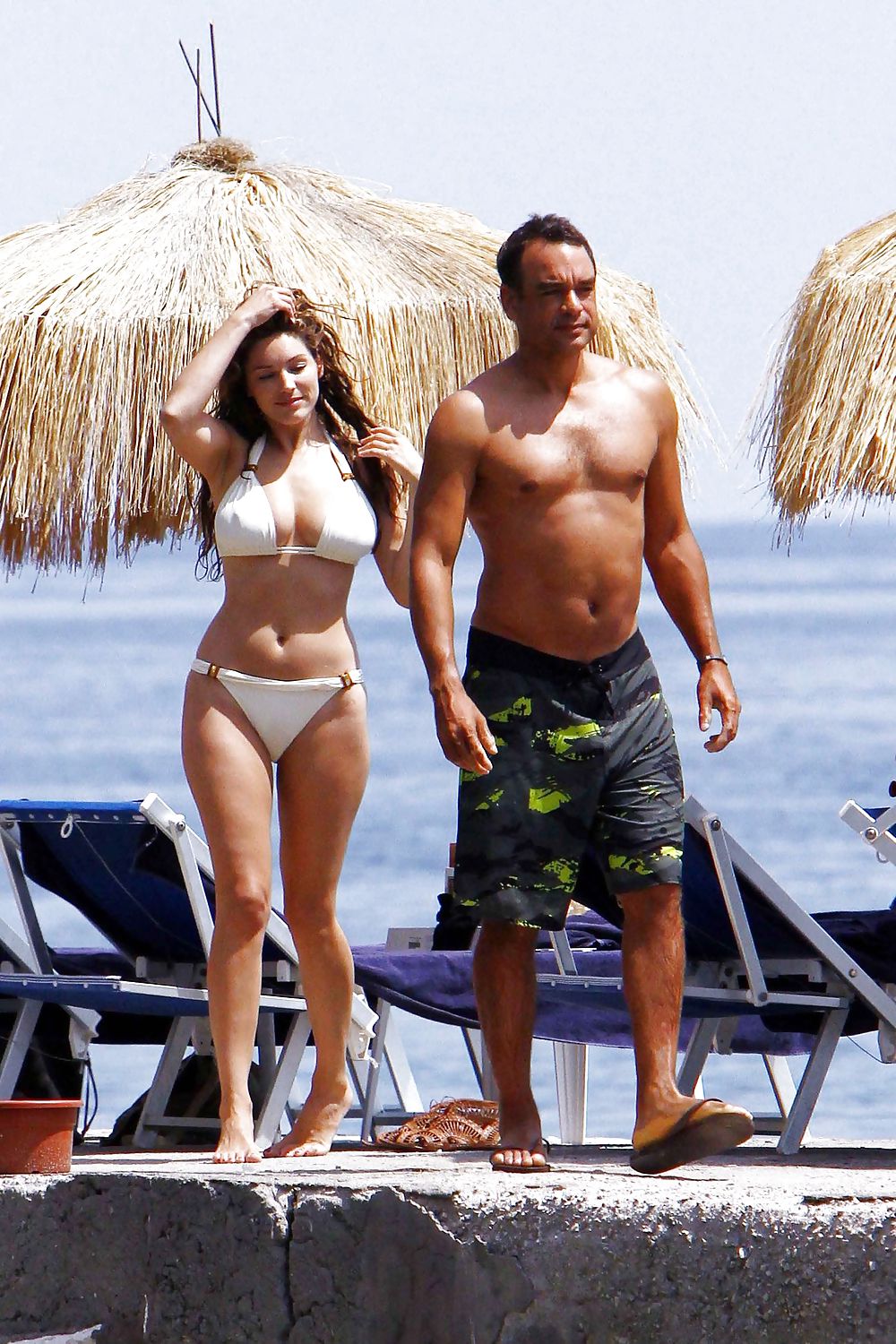 Kelly Brook White Bikini  Italy #4701665