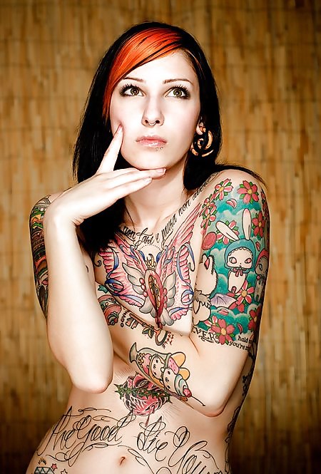 Beautiful pierced and tattooed women #18089628