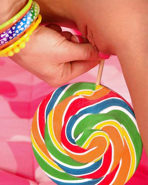 Sweet Kimmie - With a huge lollipop #3863350