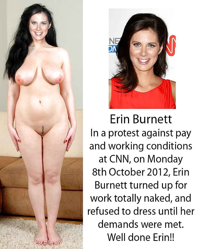 Erin Burnett - cnn bimbo che mostra le sue tette e culo (falsi)
 #16893526