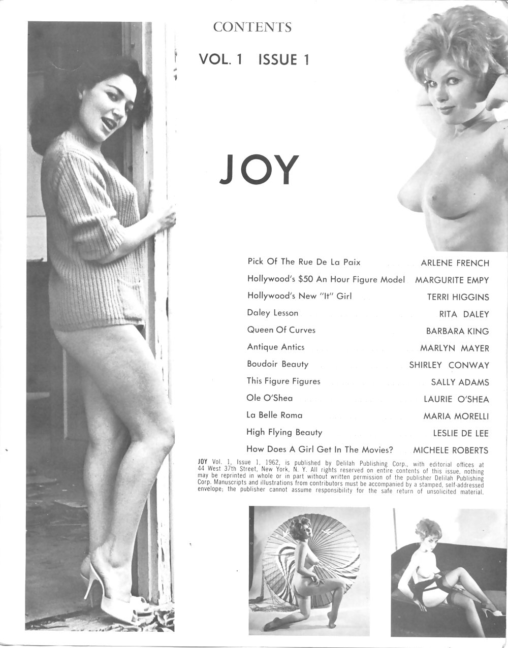 Vintage Zeitschriften Freude Vol 01 Kein 01-1962 #2026086