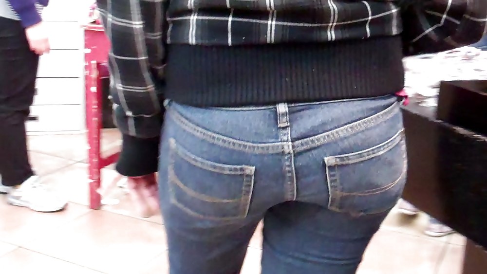 Bubble butt & ass in tight jeans #7415665