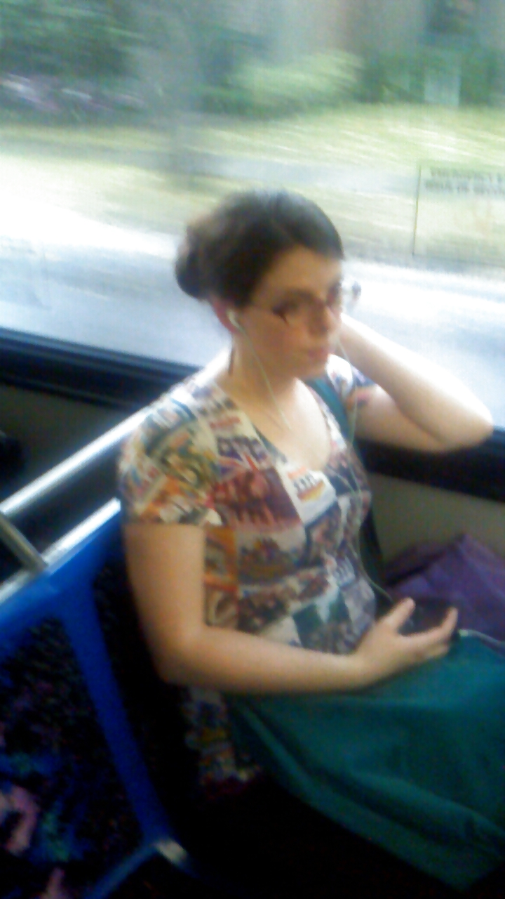 Cleavage on the train and other new voyeur gems. #19383837