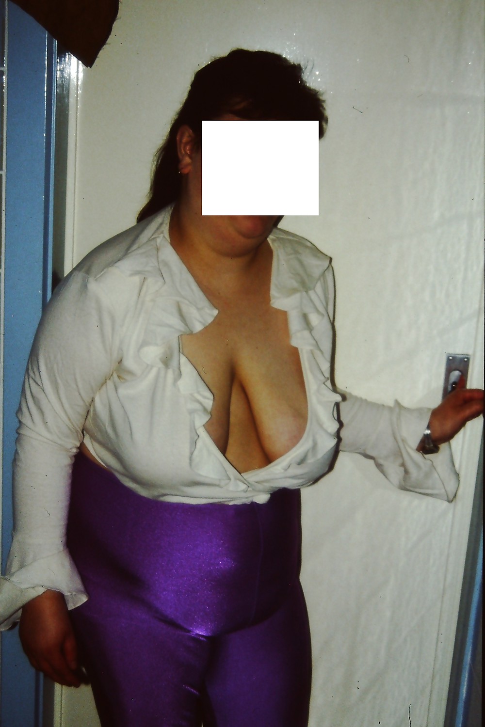 BBW -Big Tits - Big Udders - purple Tight #9264096