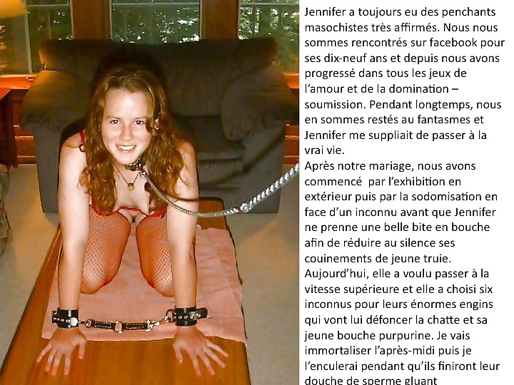 French submissive captions of housewifes, sluts and whore #19947575