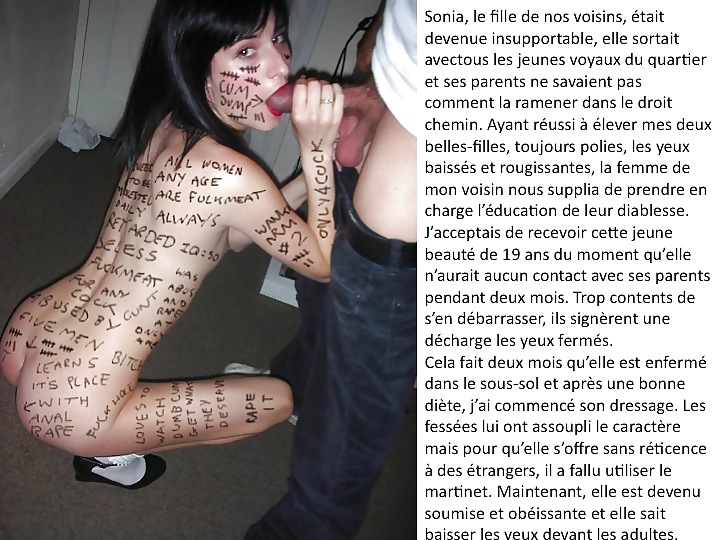 French submissive captions of housewifes, sluts and whore #19947686