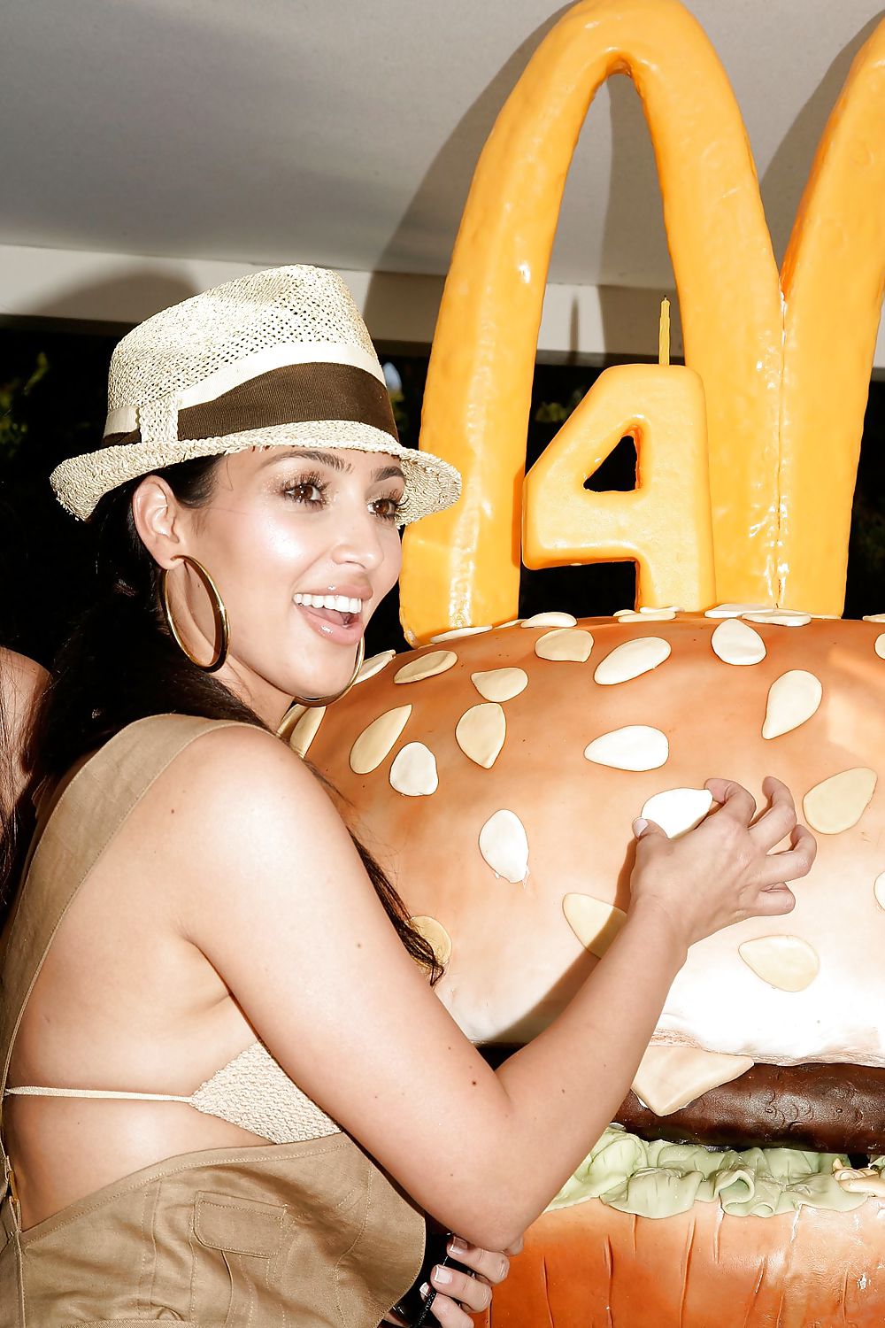 Kim Kardashian in bikini top Big Mac 40th Birthday party #3636944