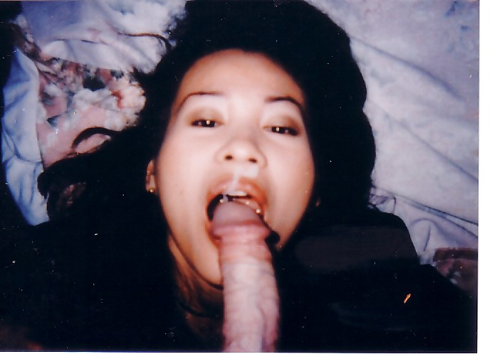 Bawdy Thai wife loves eating cum