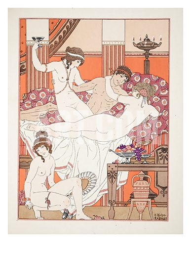 Art Deco Erotic Illustrations by Joseph Kuhn-Regnier #18148355