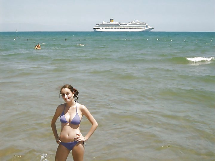 Giorgia young italian bikini teen with hard nipples #19802774