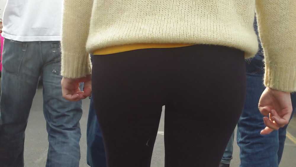 Following teen butts & ass in tight jeans  #6473939