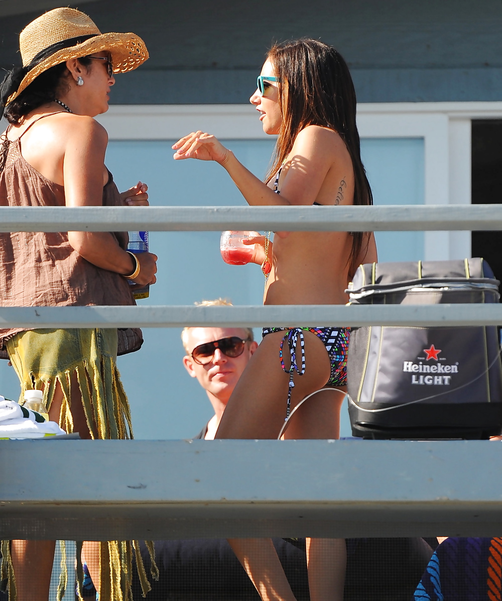 Ashley Tisdale Bikini candids Malibu Beach