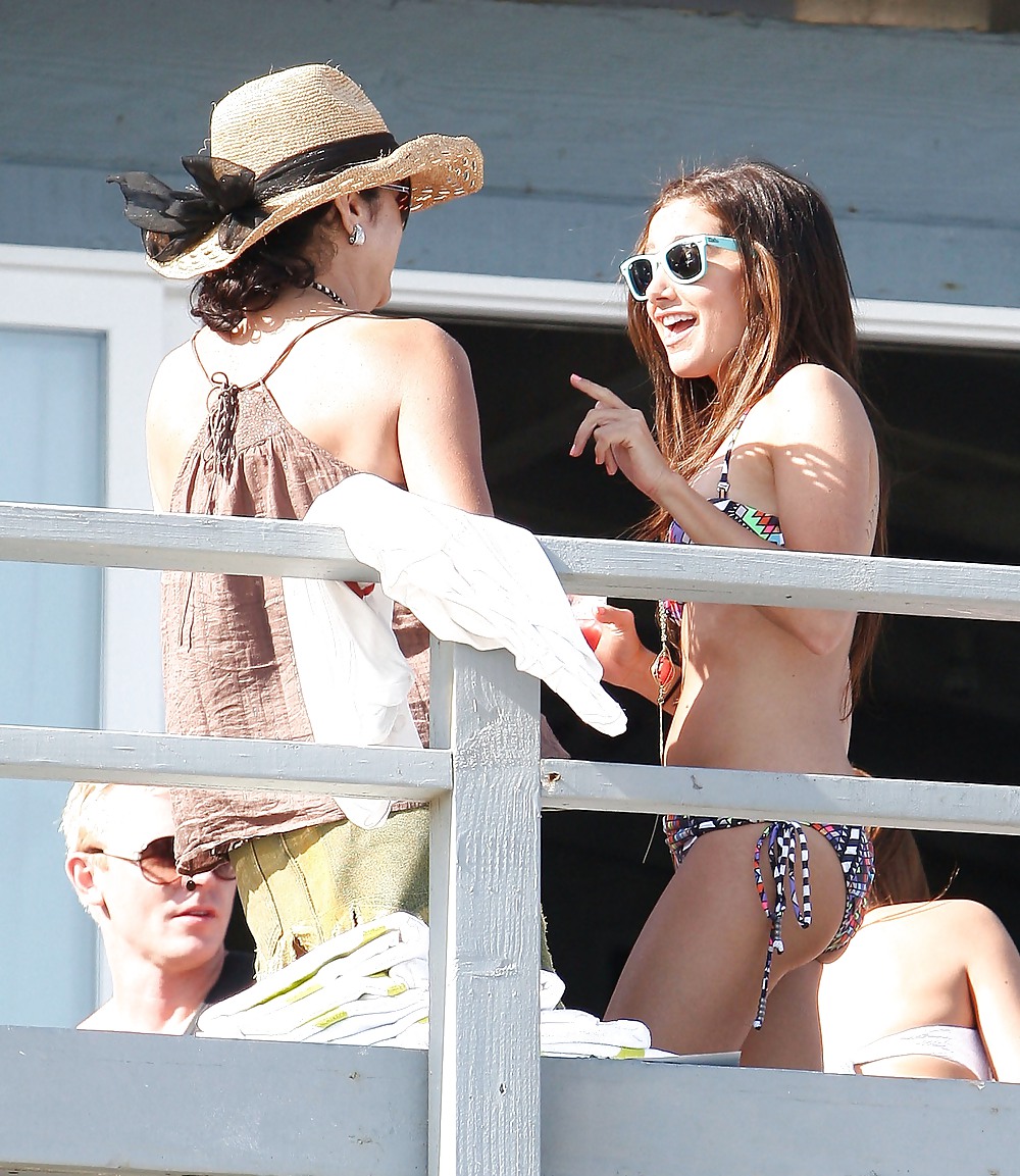 Ashley Tisdale Bikini candids Malibu Beach #4396430