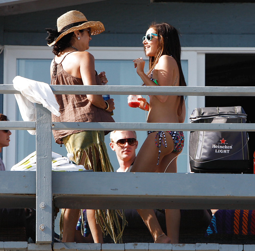 Ashley Tisdale Bikini candids Malibu Beach #4396551