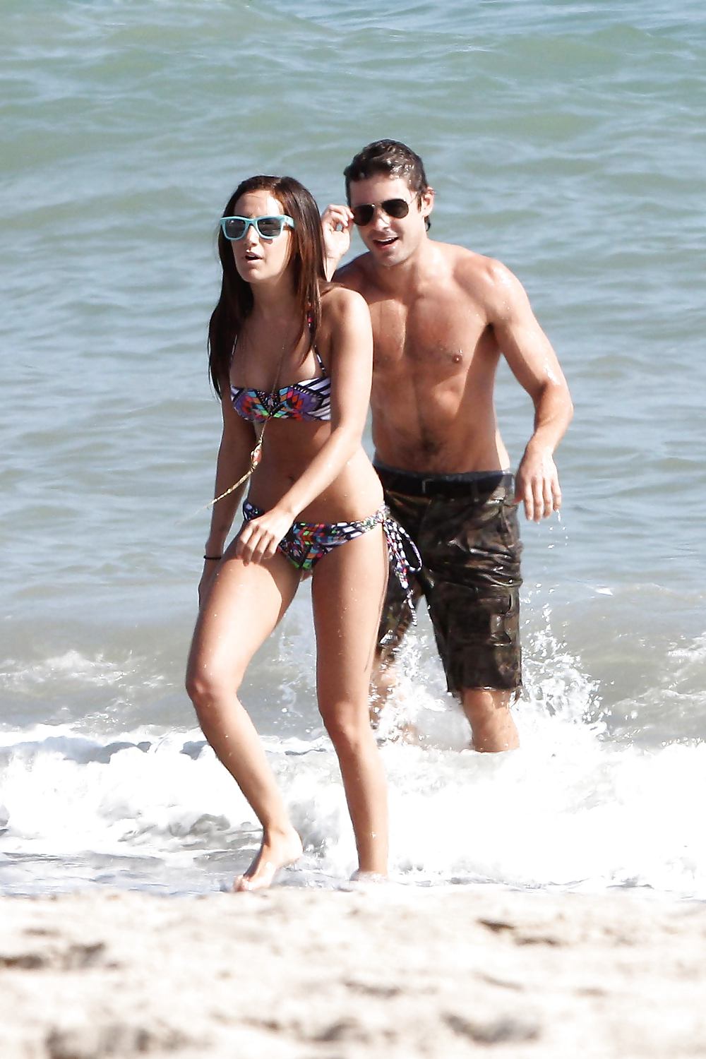 Ashley Tisdale Bikini candids Malibu Beach #4396671