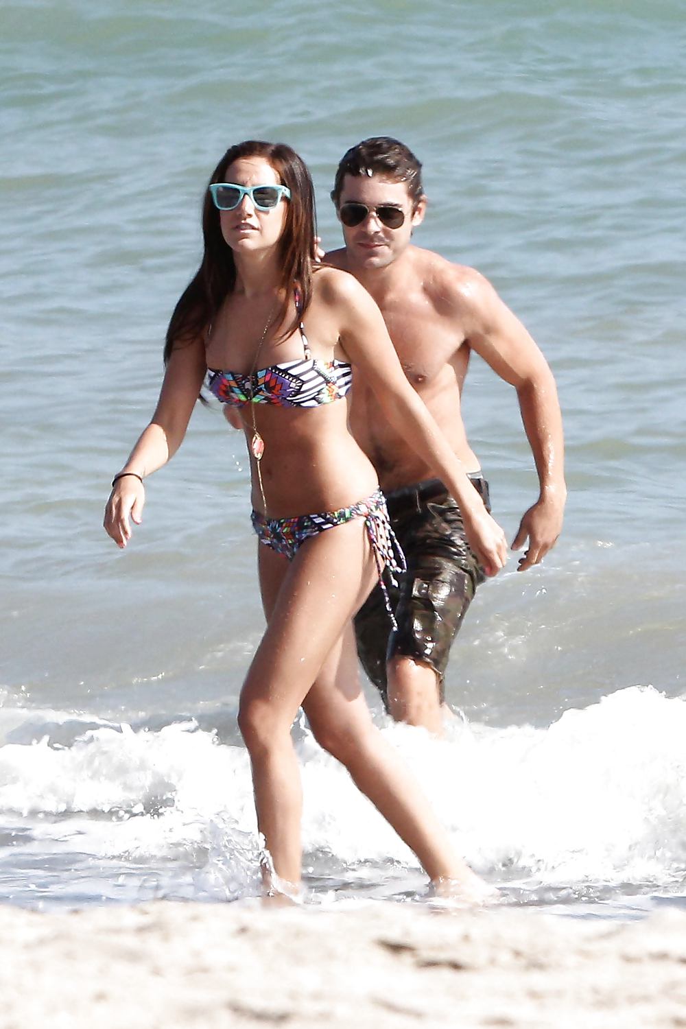 Ashley Tisdale Bikini candids Malibu Beach #4396800