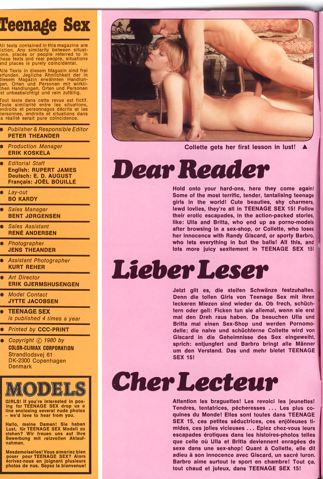 Vintage Zeitschriften Teenager-Sex 15-1980 #3652058