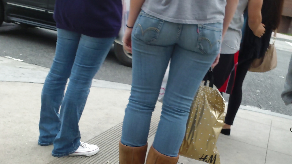 Teen ass & butt in blue jeans looking sexy #6510986