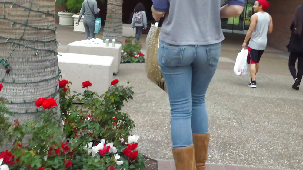 Teen ass & butt in blue jeans looking sexy #6511031