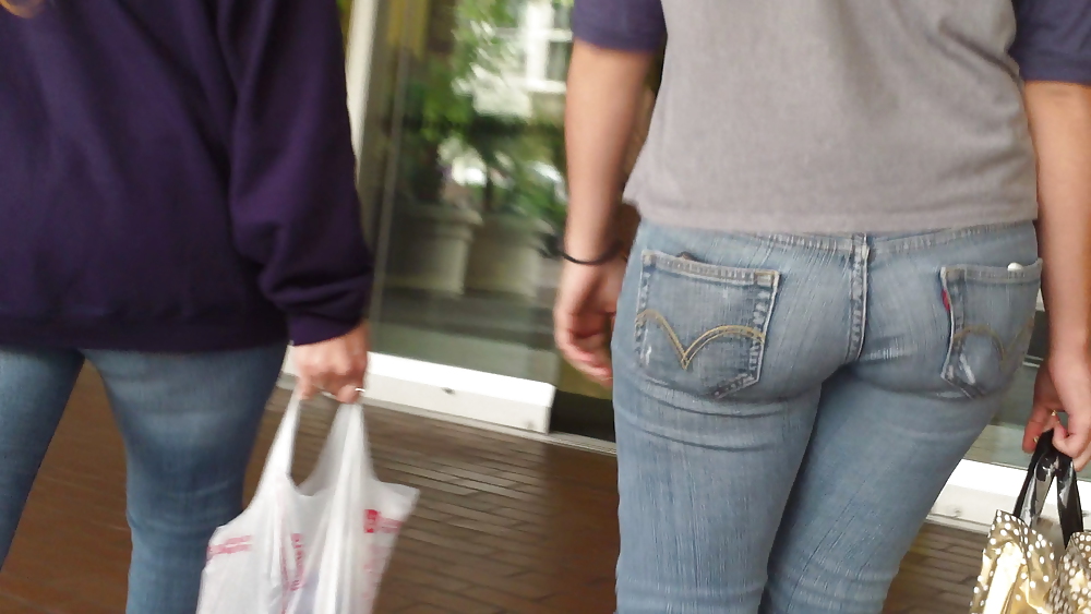 Teen ass & butt in blue jeans looking sexy #6511059