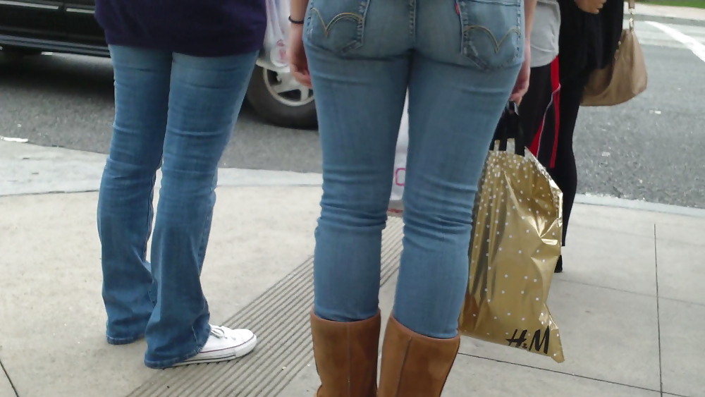 Teen ass & butt in blue jeans looking sexy #6511067