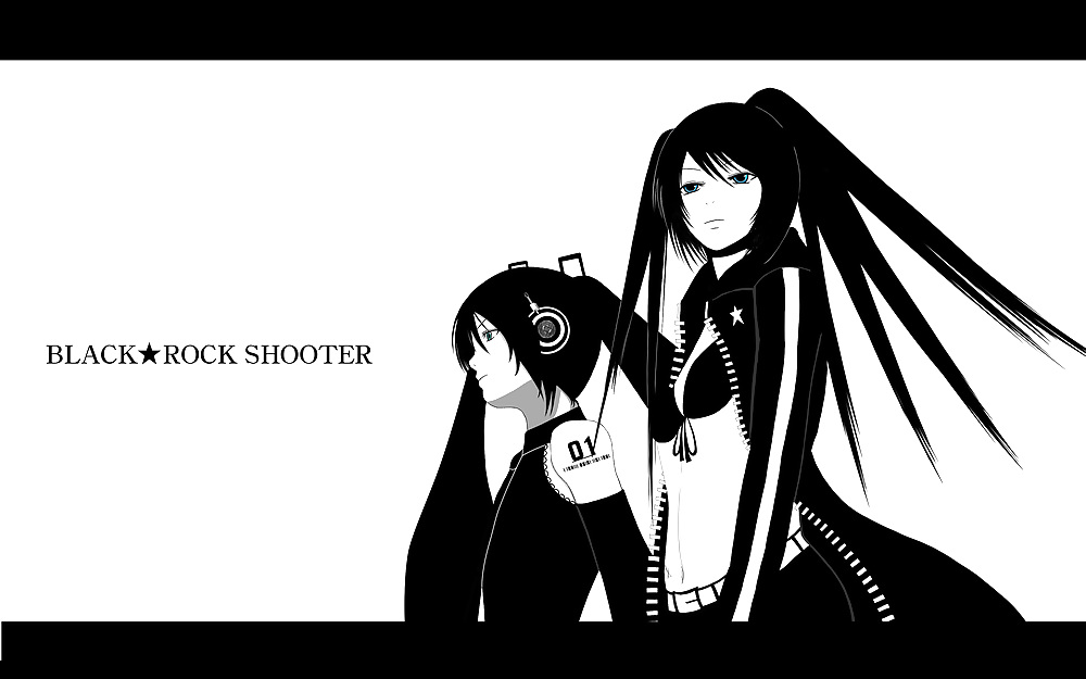 Nero rock sparatutto gotico ragazza anime
 #7330344