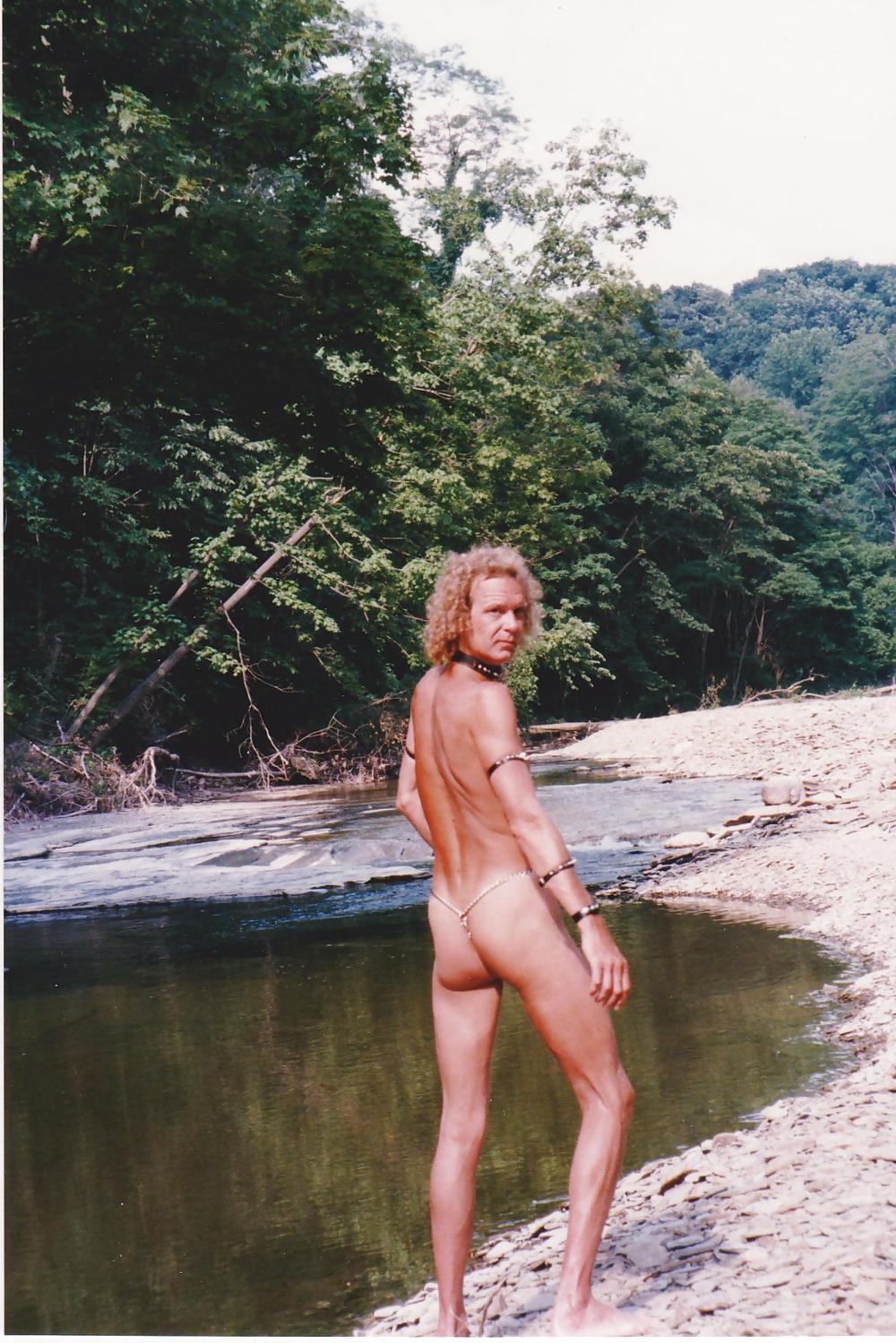 At A Local Creek Naked & In Bondage Gear #22404540