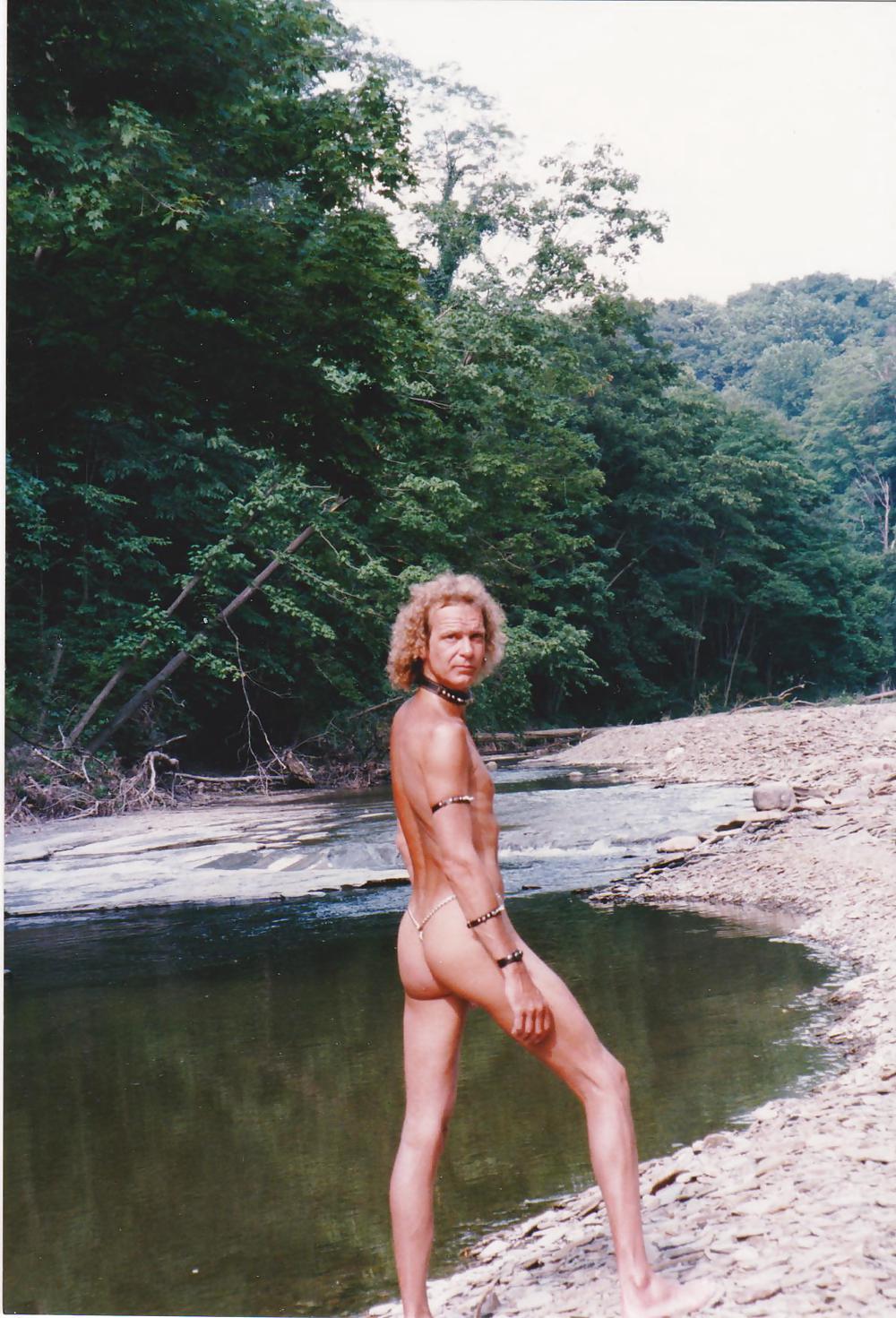 At A Local Creek Naked & In Bondage Gear #22404544