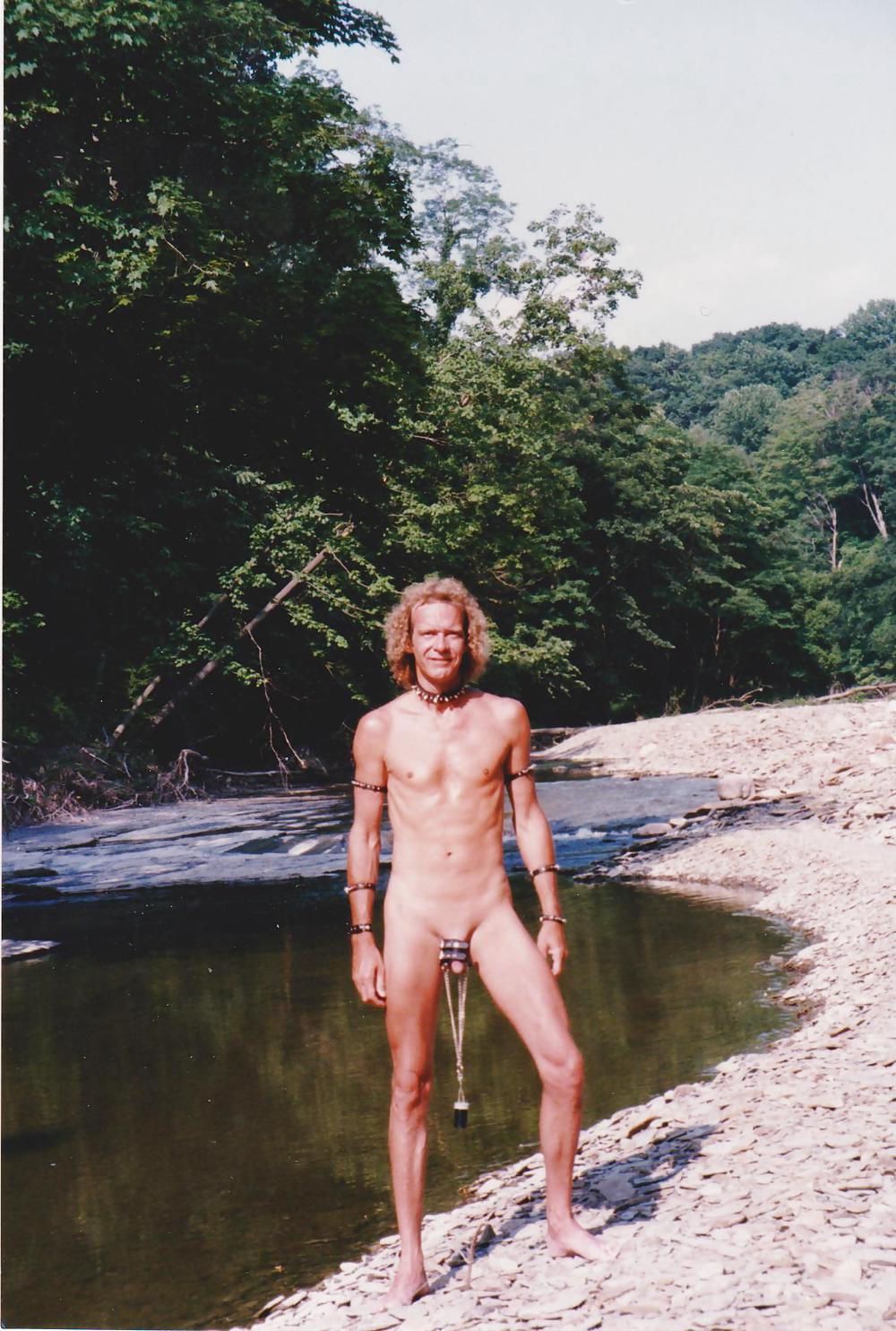 At A Local Creek Naked & In Bondage Gear #22404548