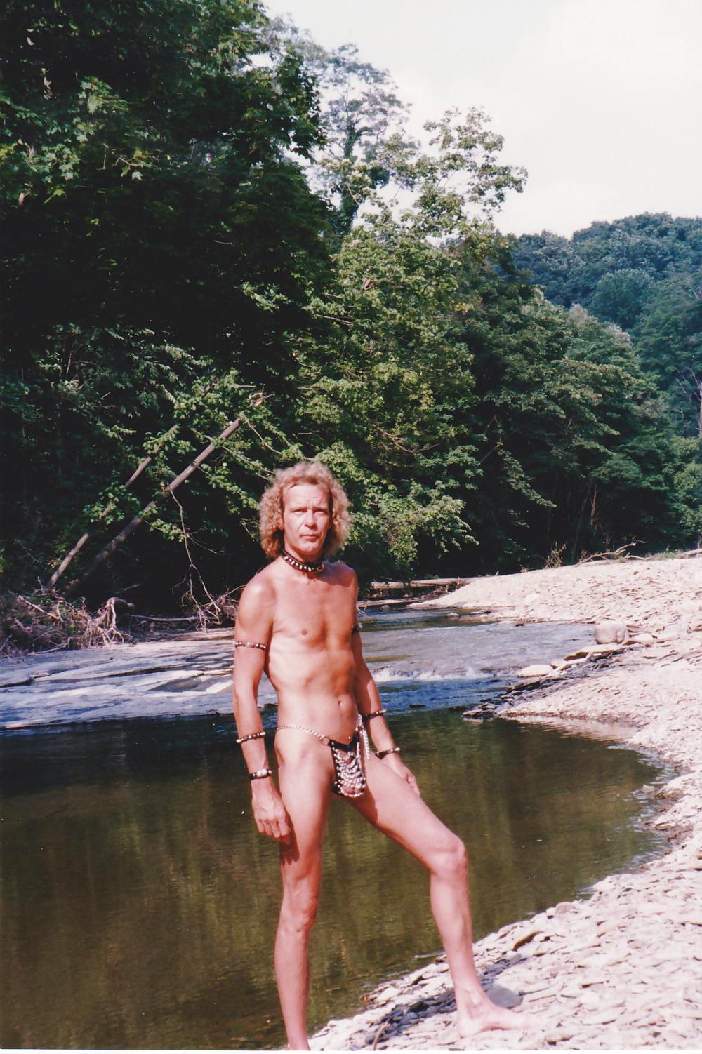 At A Local Creek Naked & In Bondage Gear #22404559