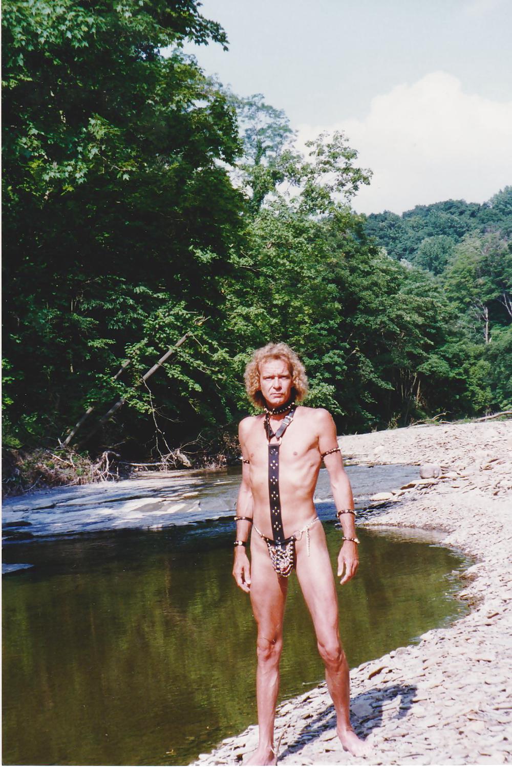 At A Local Creek Naked & In Bondage Gear #22404563
