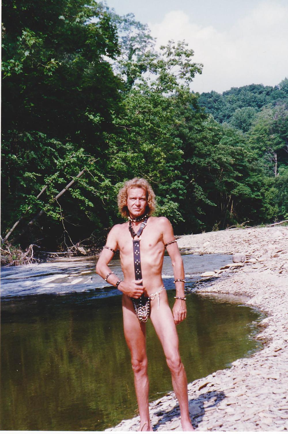 At A Local Creek Naked & In Bondage Gear #22404567