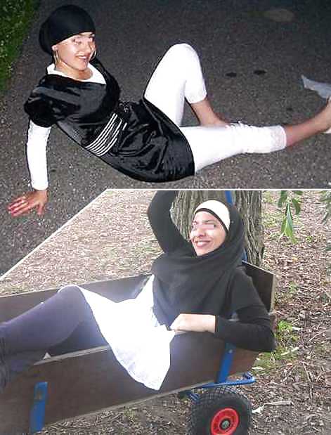Outdoor jilbab hijab niqab arab turkish tudung turban mallu5 #13622414