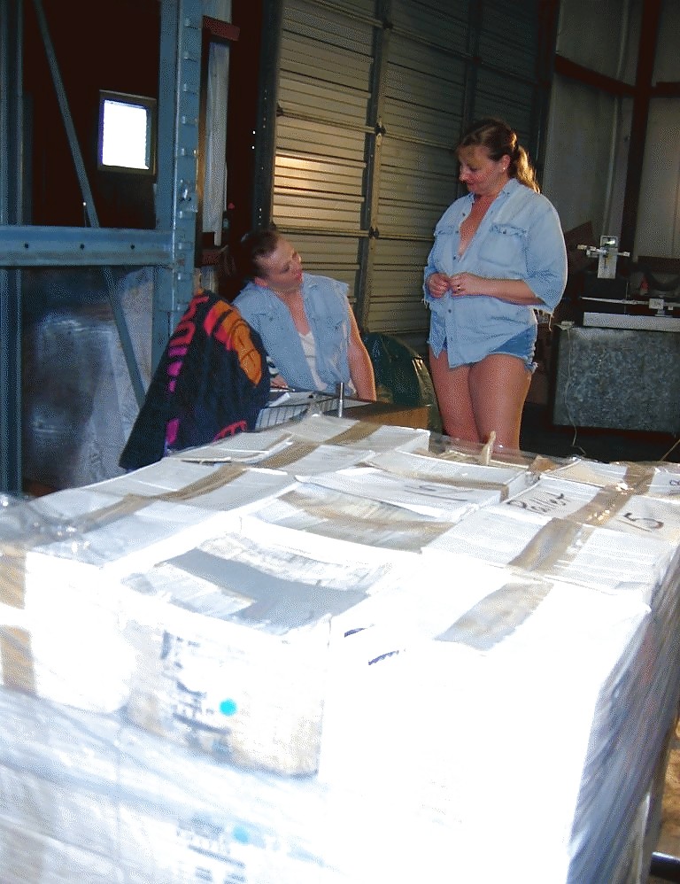 BBW girls in the warehouse. #1750946