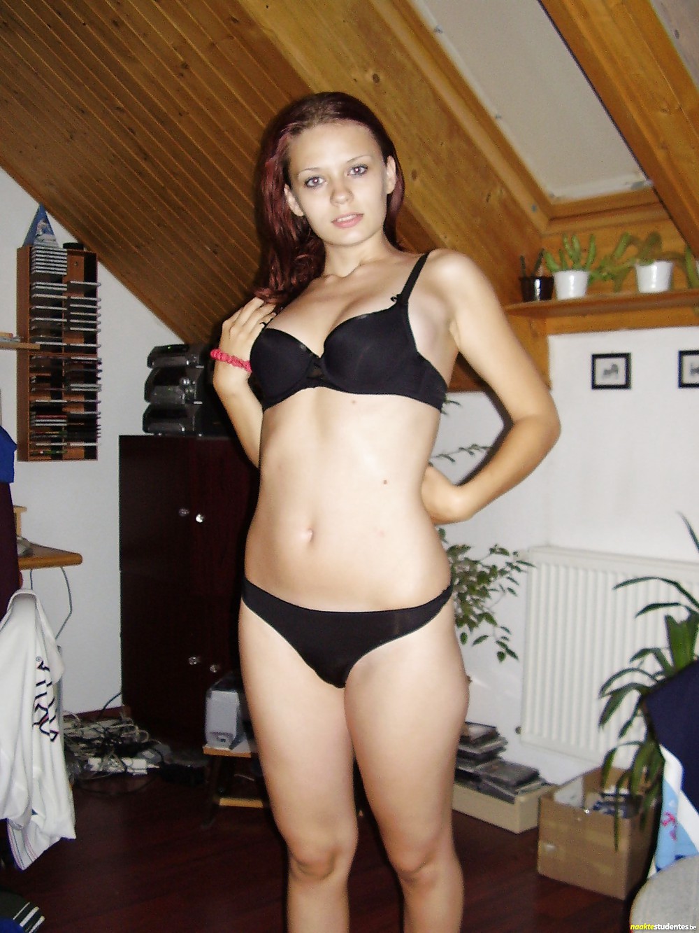 Lustful Cutie in dim lingerie