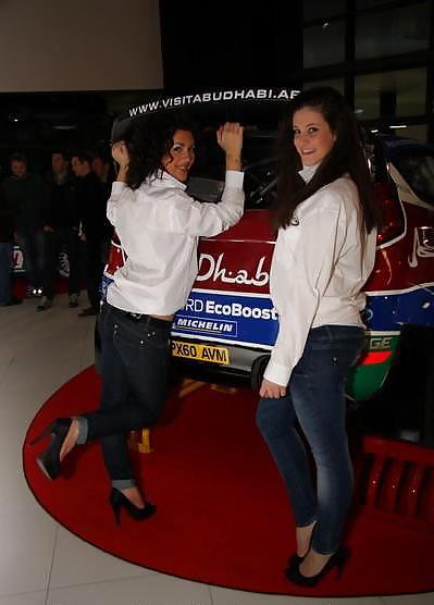 Injurious Animated Women on the Automobile Showcase