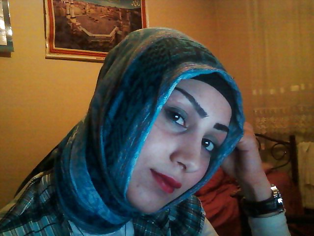 Turbanli hijab arabo, turco, asiatico nudo - non nudo 03
 #15571788